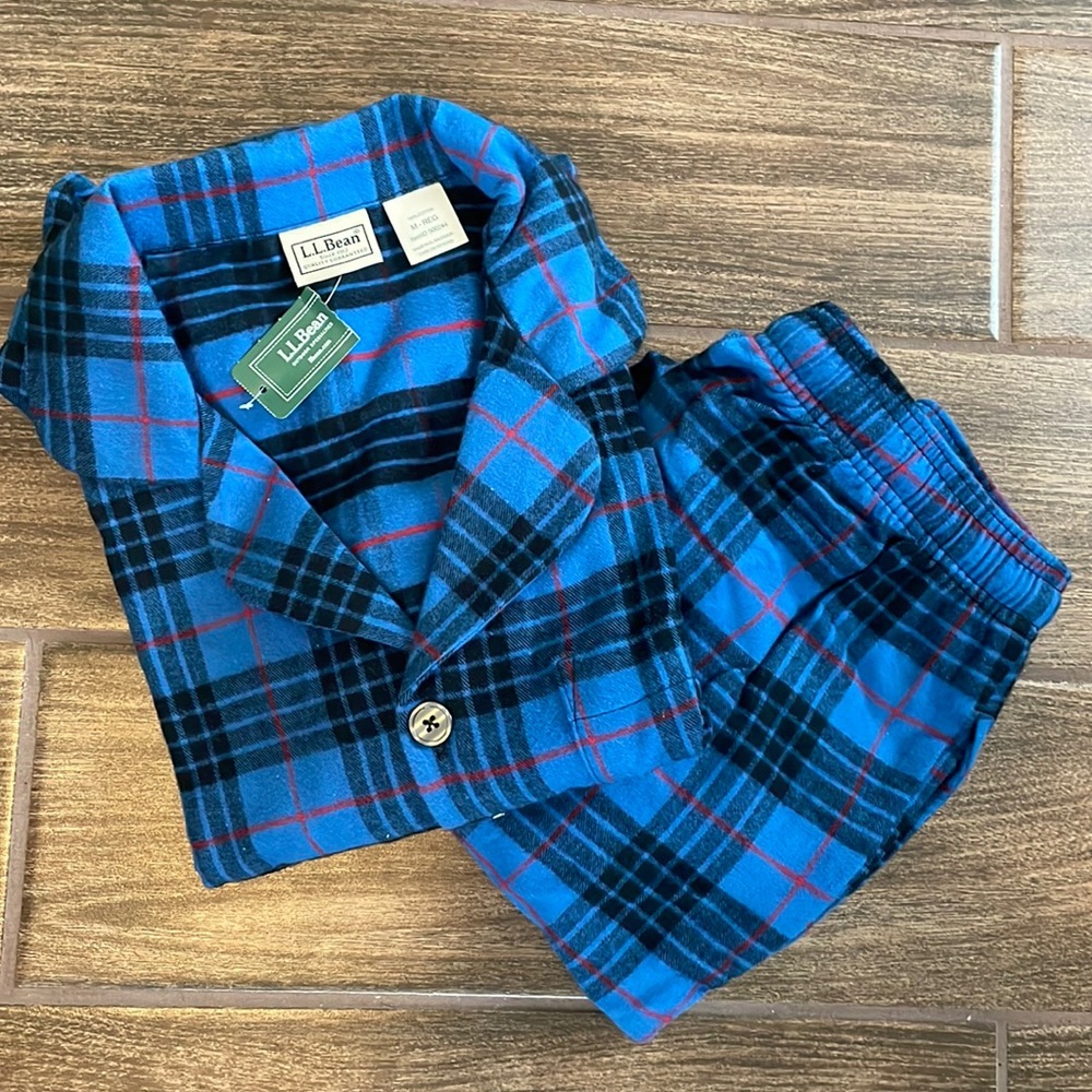 NWT LL Bean Men’s Med. Flannel Pajama Set